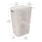 Mind Reader 60L Ventilated Slim Laundry Hamper with Cut Out Handles & Hinged Lid, 2ct.